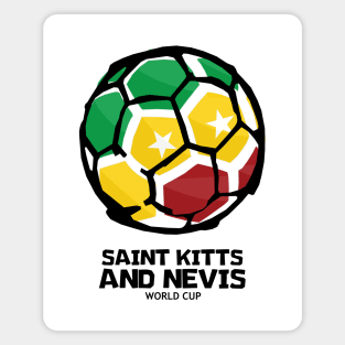 Saint Kitts and Nevis Football Country Flag Magnet